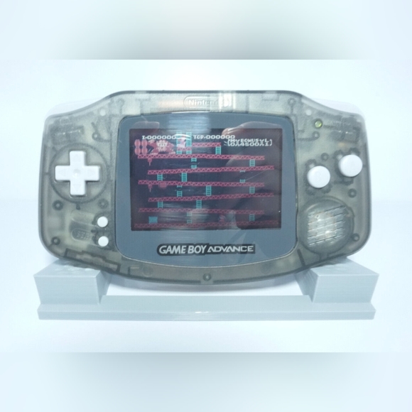 Modded Gameboy Advance Black Transparent Clear Black